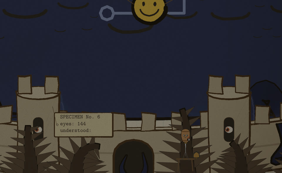 Thorny briars ring the fortress walls while every eye on the creature is shut