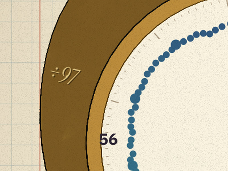 Inside the open watch lid, an engraved inscription: ÷97