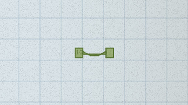 A green $10 note folded into a tiny suspension bridge