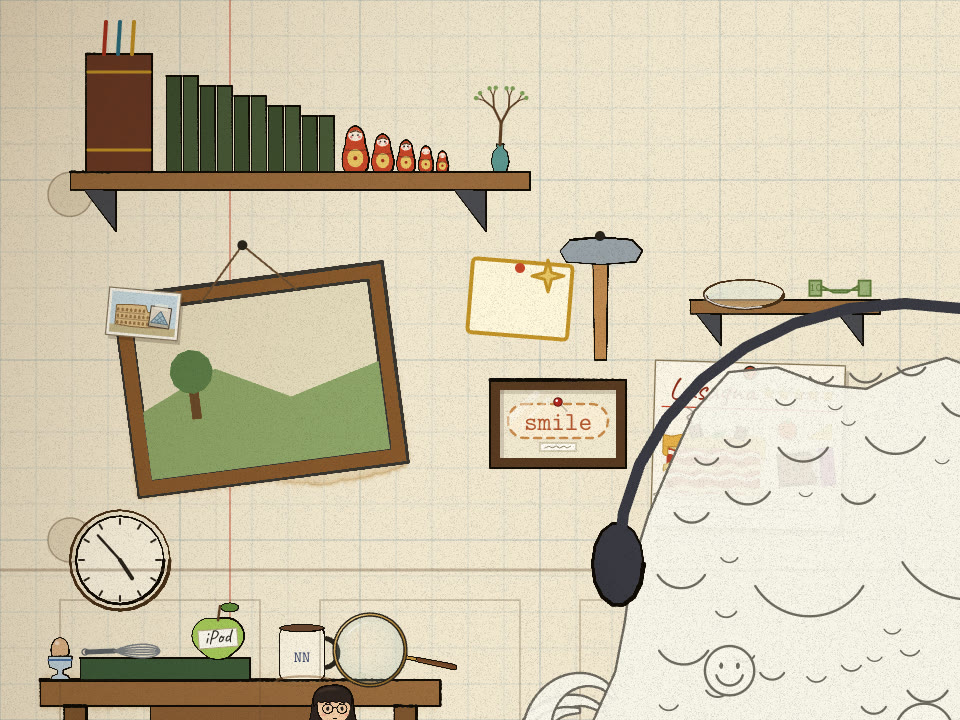 Kept things: dictionary, Gemma Scope 2, dish, $10 bridge, hammer, report card, mug, clock